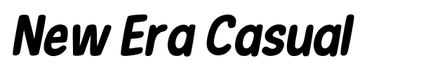 New Era Casual font preview